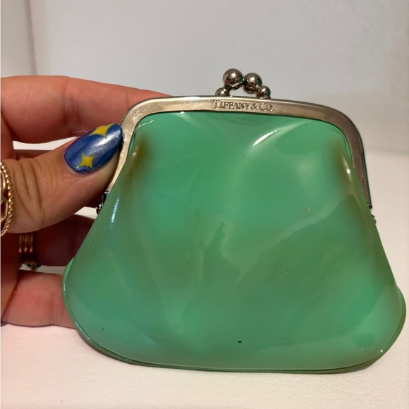 Tiffany & Co. Patent Leather Kisslock Coin Purse - stained - Picture 3 of 15